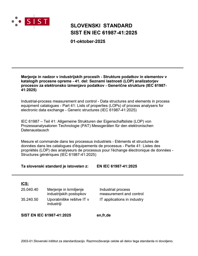 EN IEC 61987-41:2025