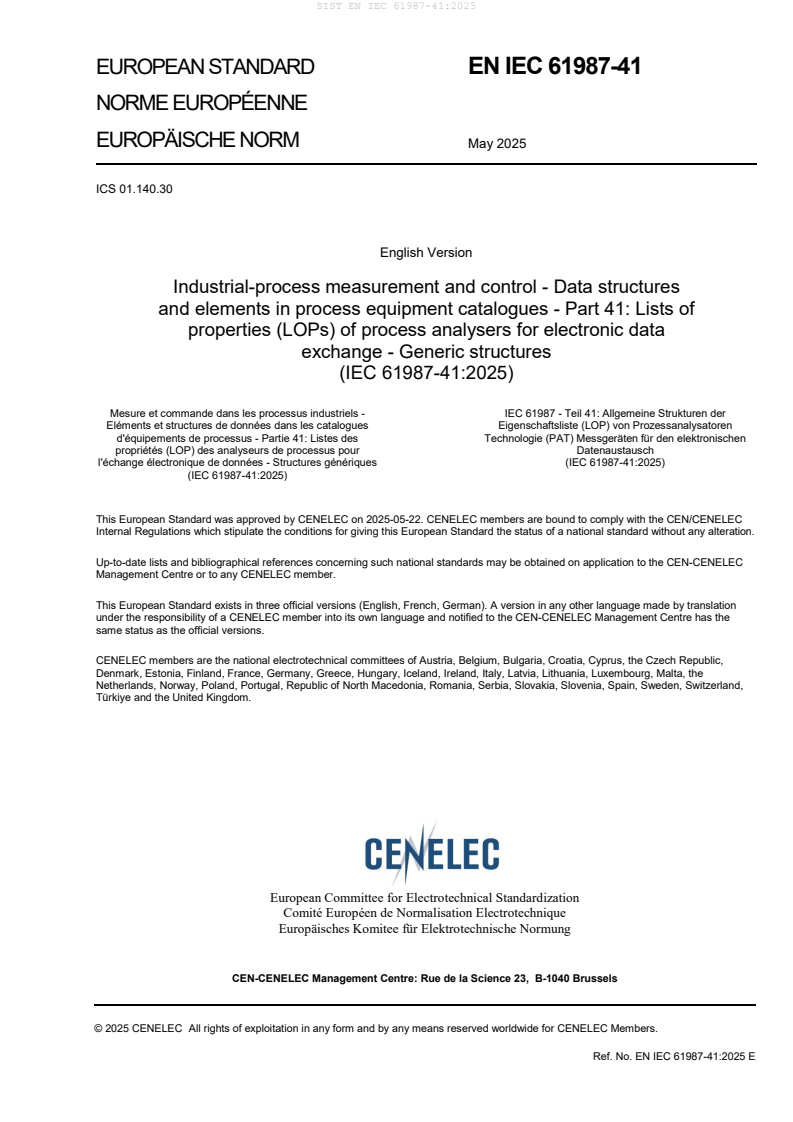 EN IEC 61987-41:2025