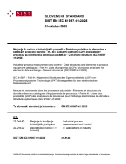 EN IEC 61987-41:2025 EN IEC 61987-41:2025 - Page 1 preview