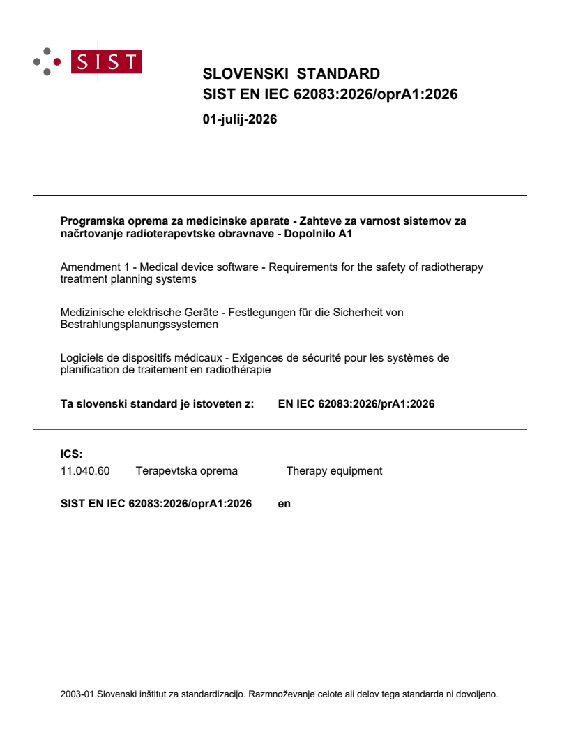 EN IEC 62083:2026/prA1:2026 EN IEC 62083:2026/oprA1:2026 - Page 1 preview