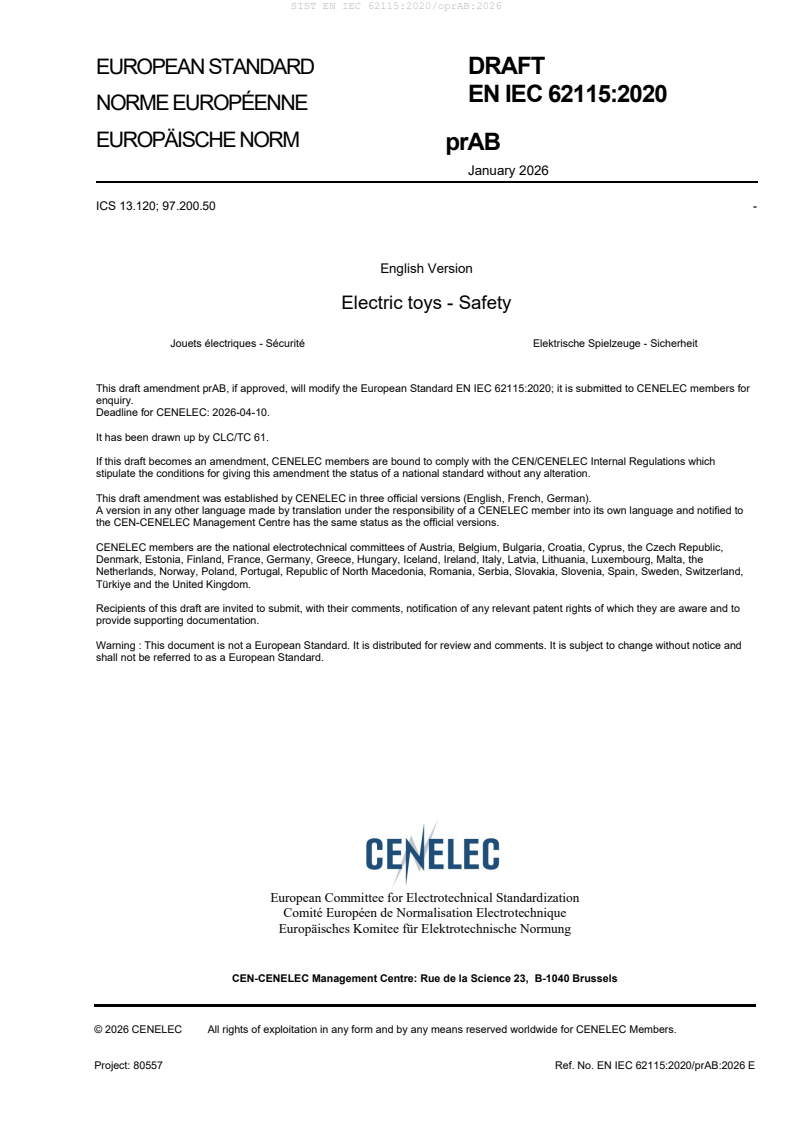 EN IEC 62115:2020/prAB:2026 EN IEC 62115:2020/oprAB:2026 - Page 3 preview