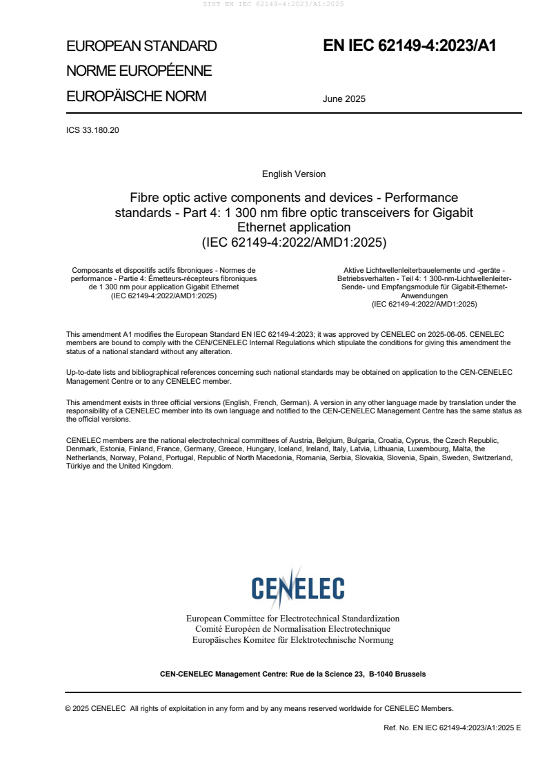 EN IEC 62149-4:2023/A1:2025