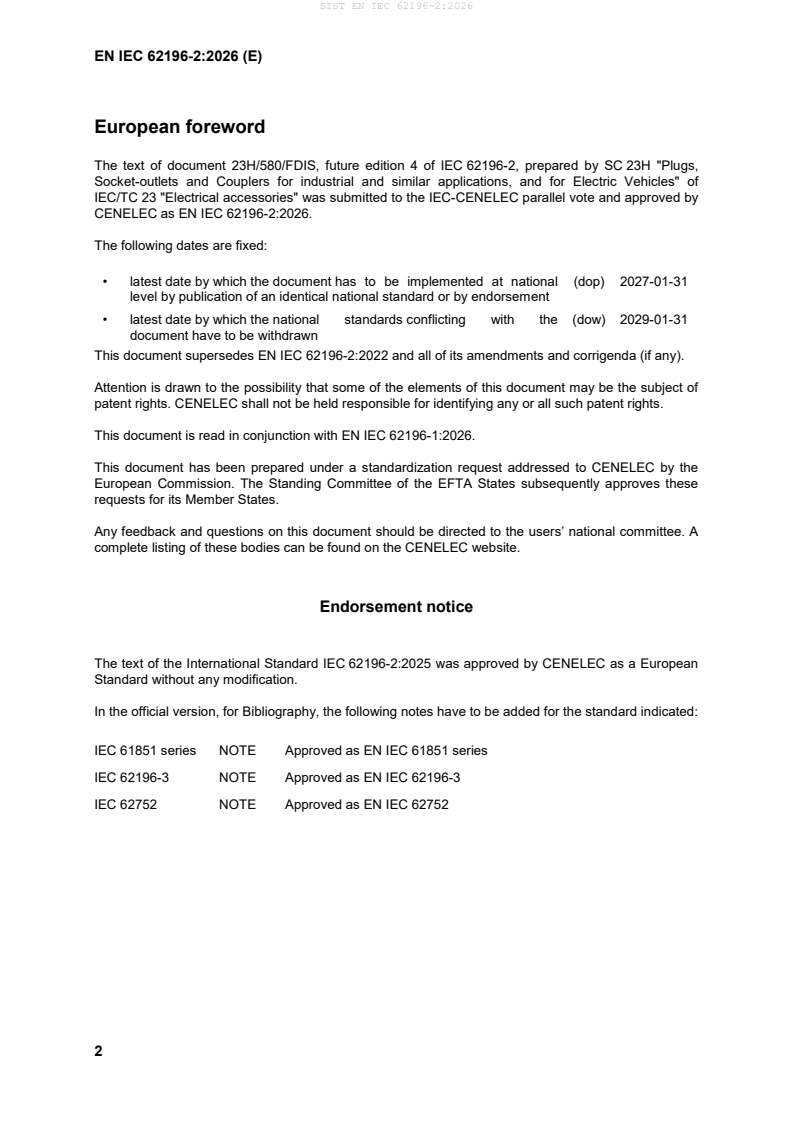 SIST EN IEC 62196-2:2026 SIST EN IEC 62196-2:2026 - BARVE - Page 4 preview