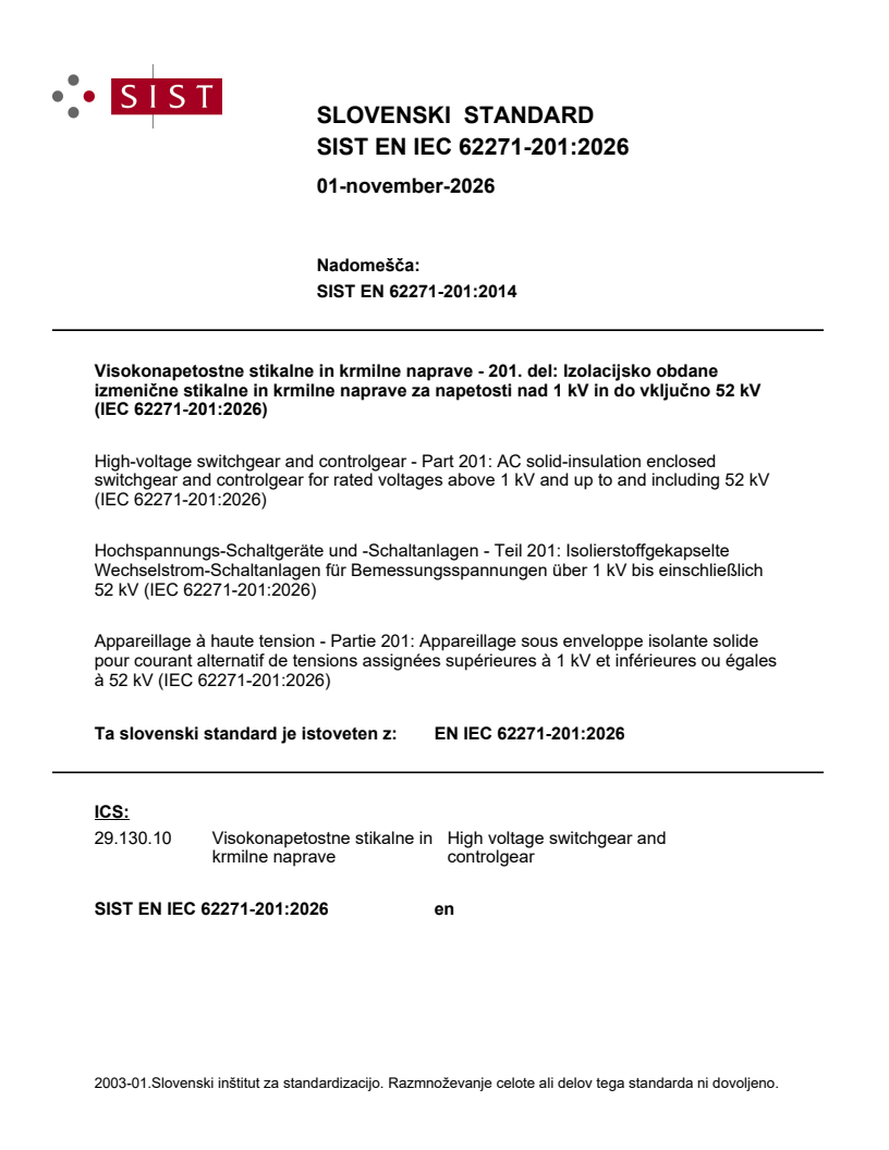 SIST EN IEC 62271-201:2026 SIST EN IEC 62271-201:2026 - BARVE - Page 1 preview