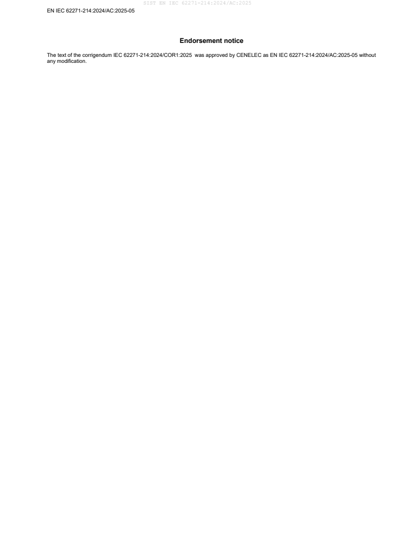 EN IEC 62271-214:2024/AC:2025-05 EN IEC 62271-214:2024/AC:2025 - Page 4 preview