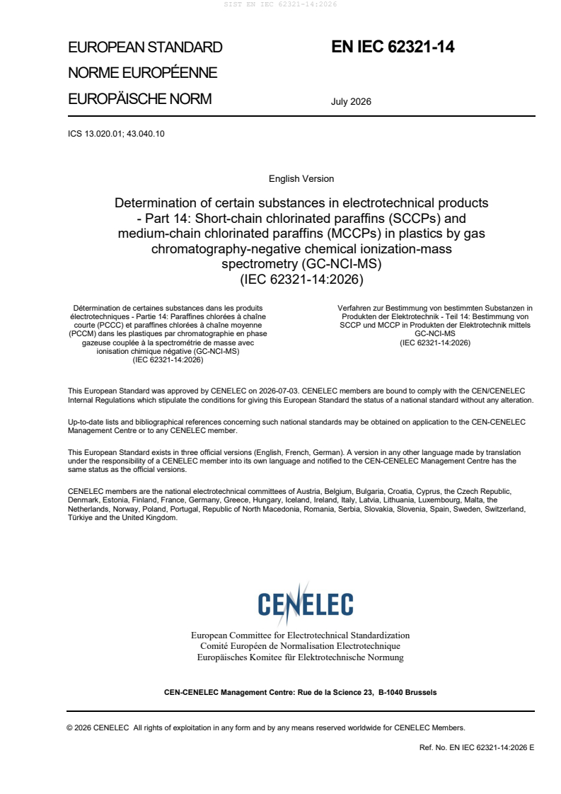 EN IEC 62321-14:2026 EN IEC 62321-14:2026 - BARVE - Page 3 preview