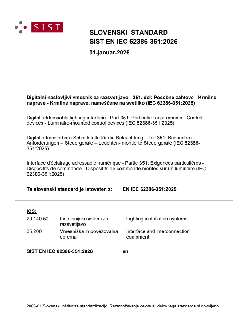 SIST EN IEC 62386-351:2026 - BARVE