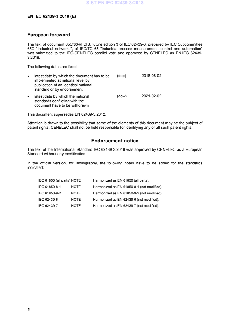 EN IEC 62439-3:2018 EN IEC 62439-3:2018 - BARVE - Page 4 preview
