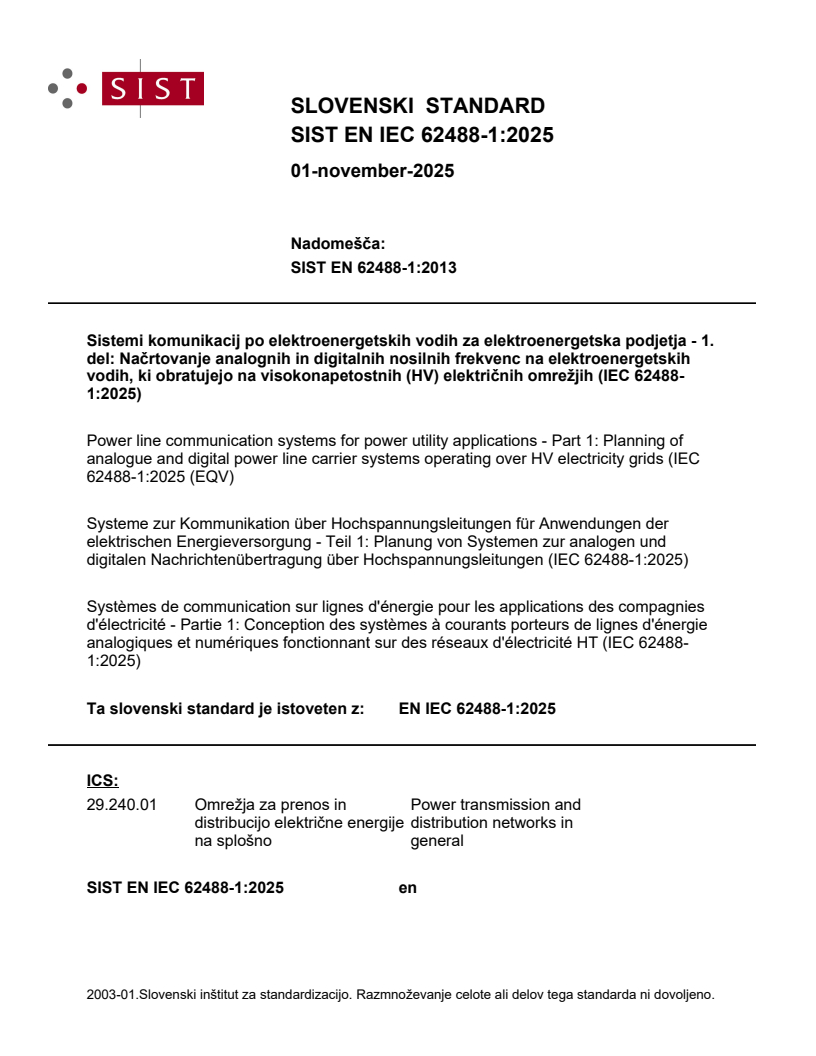 SIST EN IEC 62488-1:2025 - BARVE