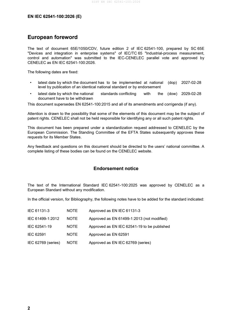 SIST EN IEC 62541-100:2026 SIST EN IEC 62541-100:2026 - BARVE - Page 4 preview