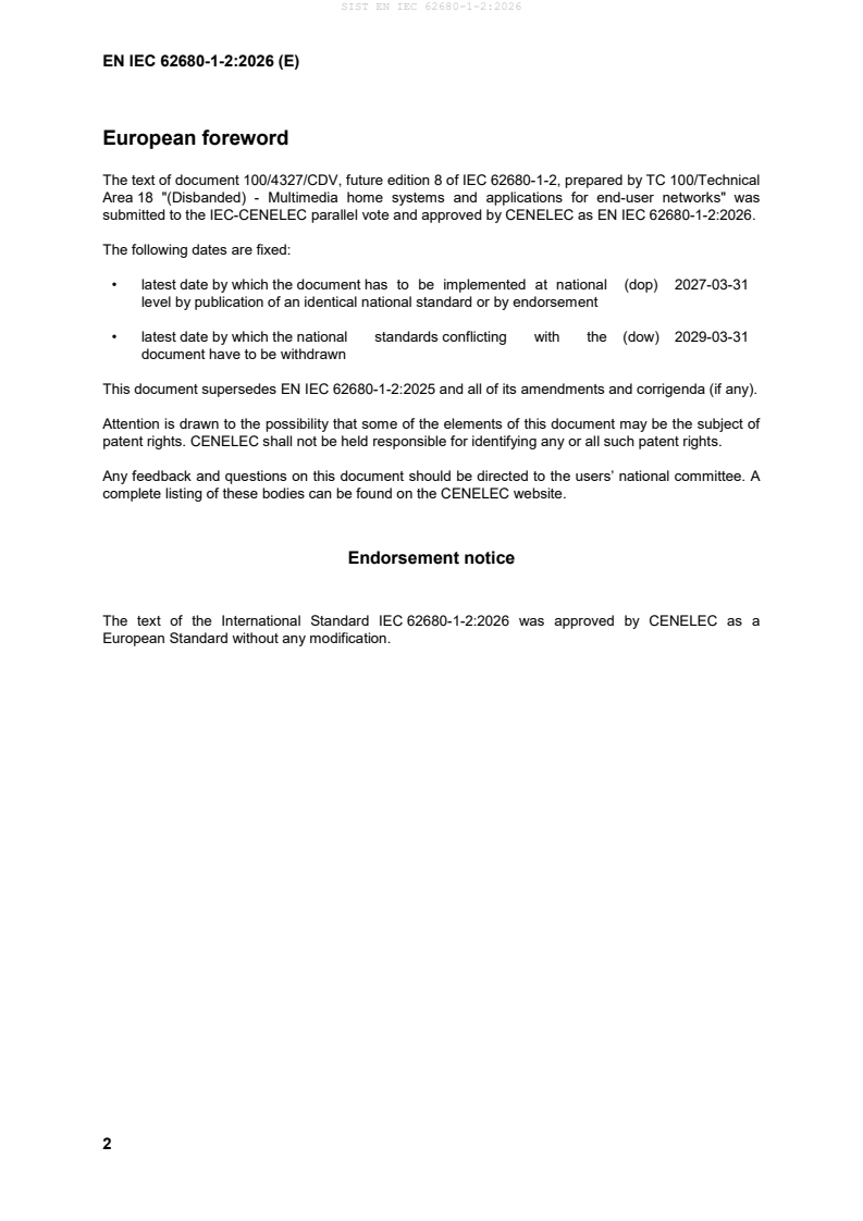 SIST EN IEC 62680-1-2:2026 SIST EN IEC 62680-1-2:2026 - BARVE - Page 4 preview