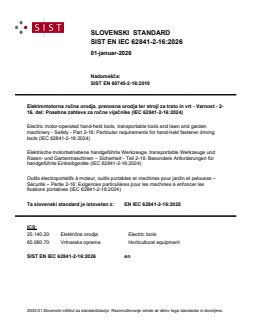 SIST EN IEC 62841-2-16:2026 - Page 1 preview