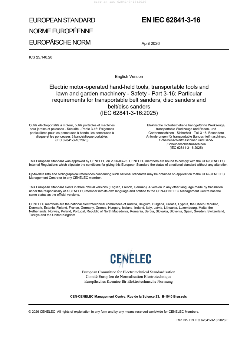 SIST EN IEC 62841-3-16:2026 SIST EN IEC 62841-3-16:2026 - Page 3 preview