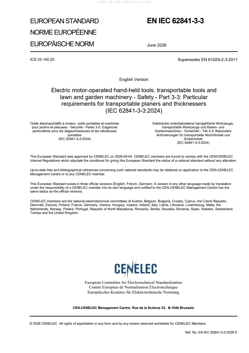 SIST EN IEC 62841-3-3:2026 SIST EN IEC 62841-3-3:2026 - Page 3 preview