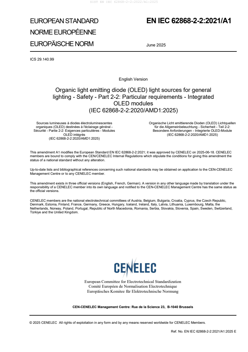 EN IEC 62868-2-2:2022/A1:2025