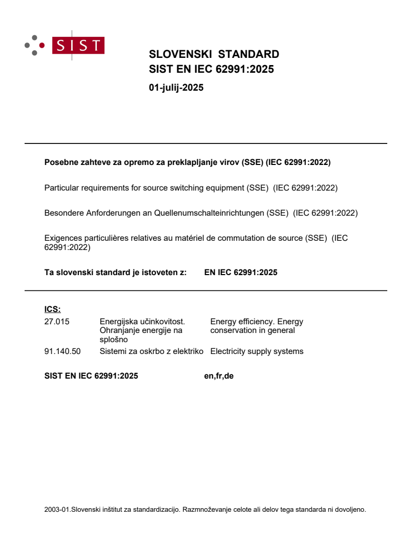 EN IEC 62991:2025 - BARVE