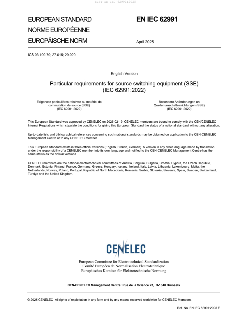 EN IEC 62991:2025 - BARVE