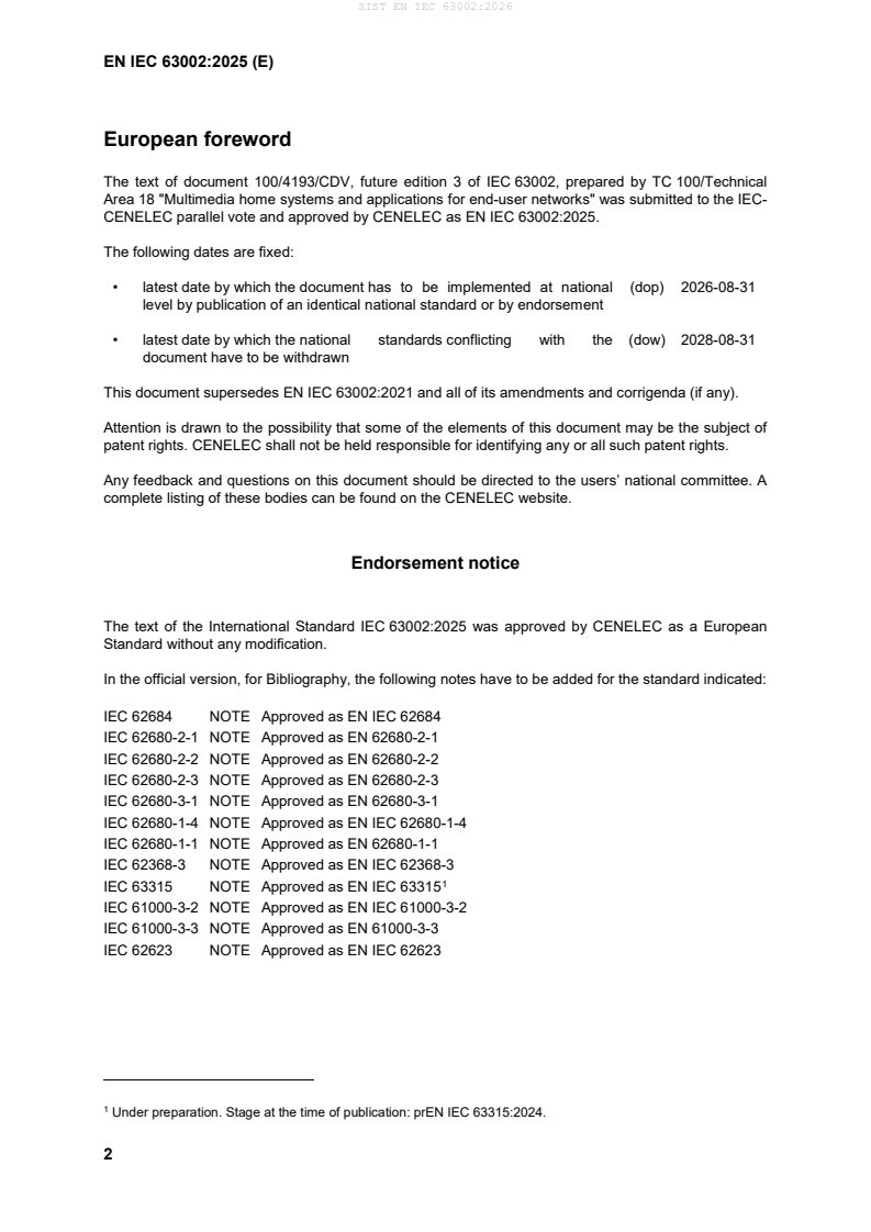 SIST EN IEC 63002:2026 SIST EN IEC 63002:2026 - BARVE - Page 4 preview