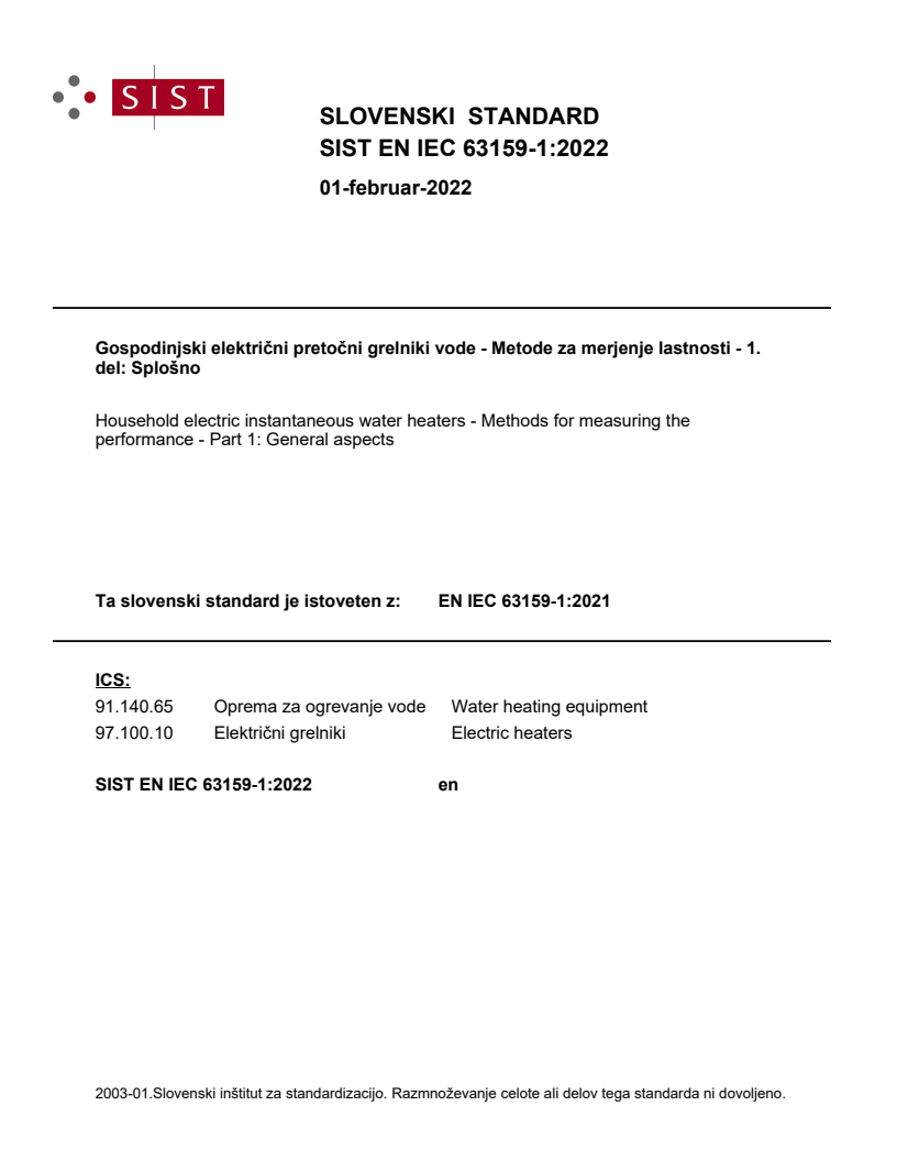 EN IEC 63159-1:2021 EN IEC 63159-1:2022 - Page 1 preview