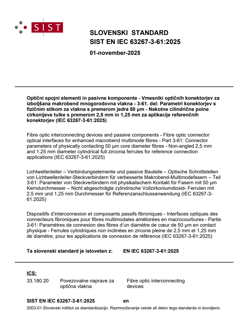 SIST EN IEC 63267-3-61:2025 - BARVE