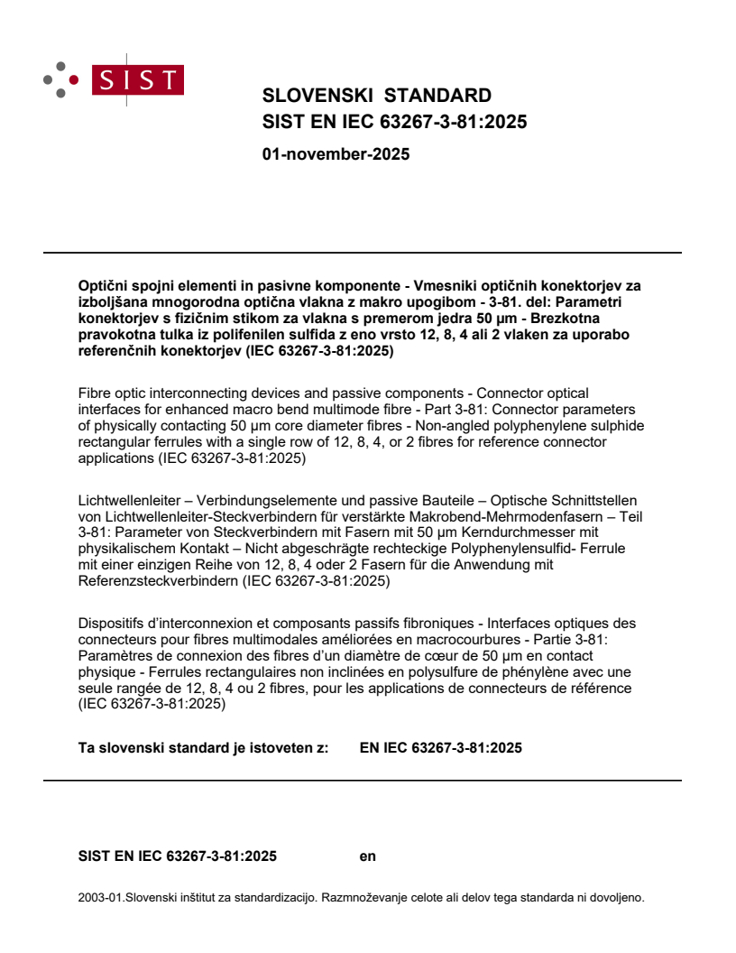 EN IEC 63267-3-81:2025 - BARVE