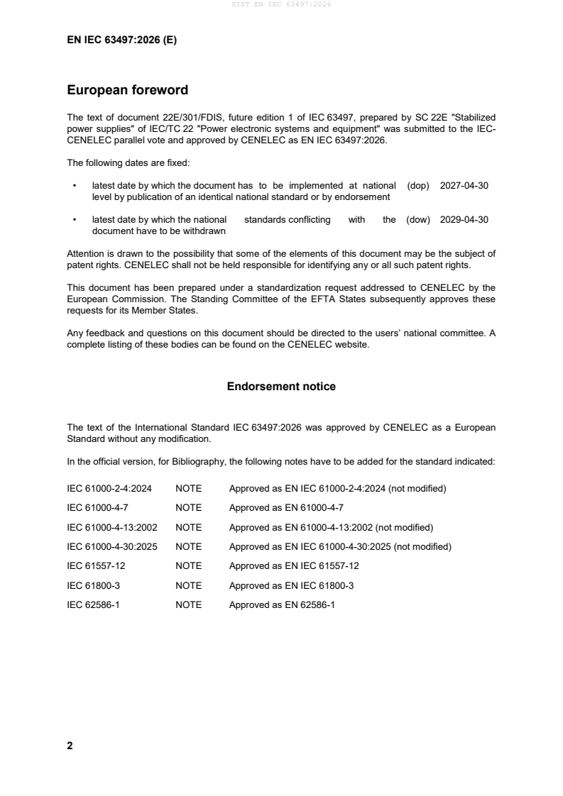 SIST EN IEC 63497:2026 SIST EN IEC 63497:2026 - BARVE - Page 4 preview