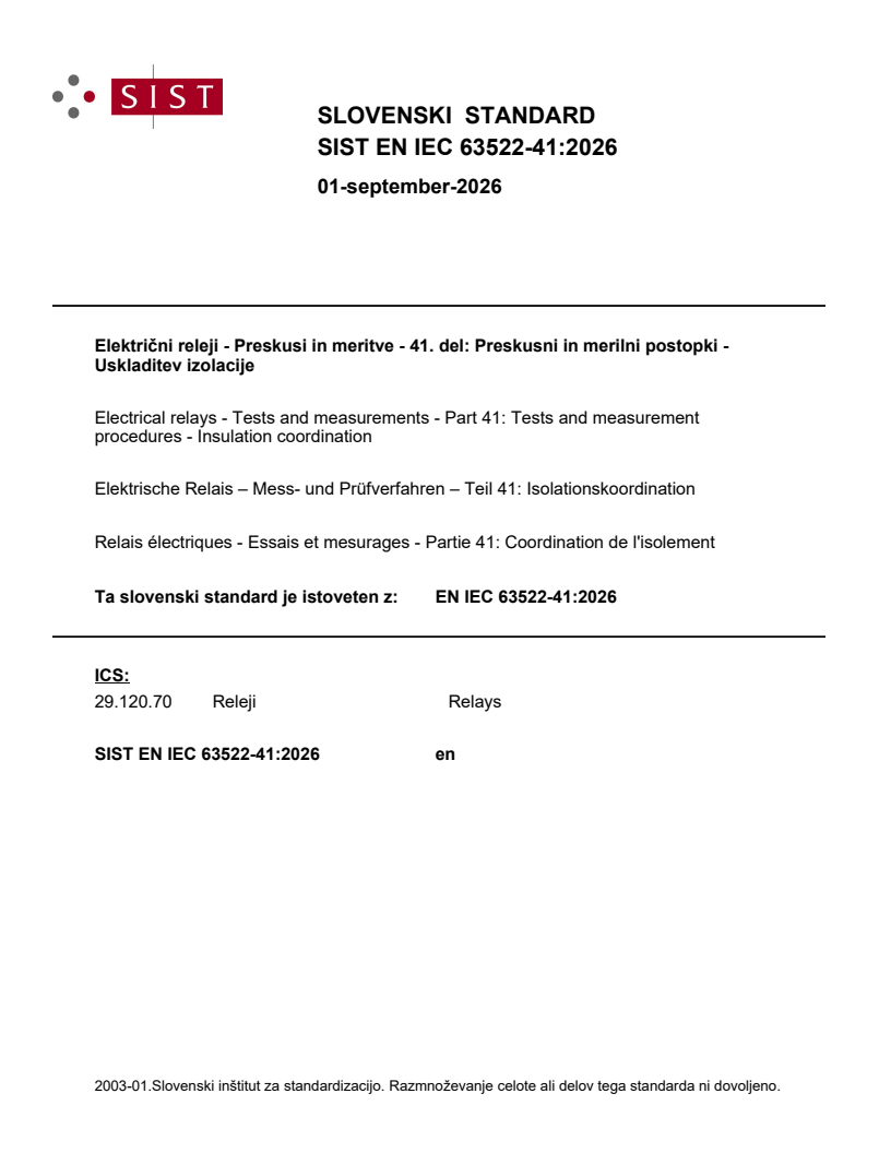 SIST EN IEC 63522-41:2026 SIST EN IEC 63522-41:2026 - Page 1 preview