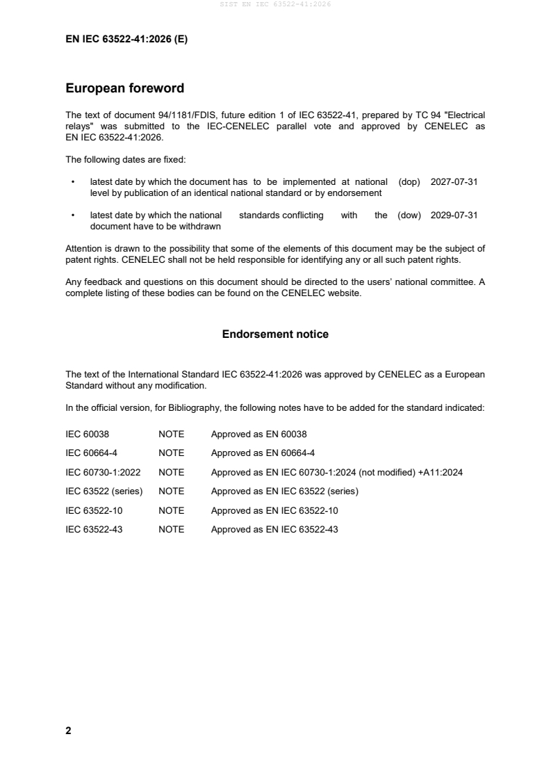 SIST EN IEC 63522-41:2026 SIST EN IEC 63522-41:2026 - Page 4 preview