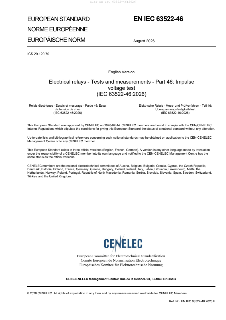 SIST EN IEC 63522-46:2026 SIST EN IEC 63522-46:2026 - BARVE - Page 3 preview