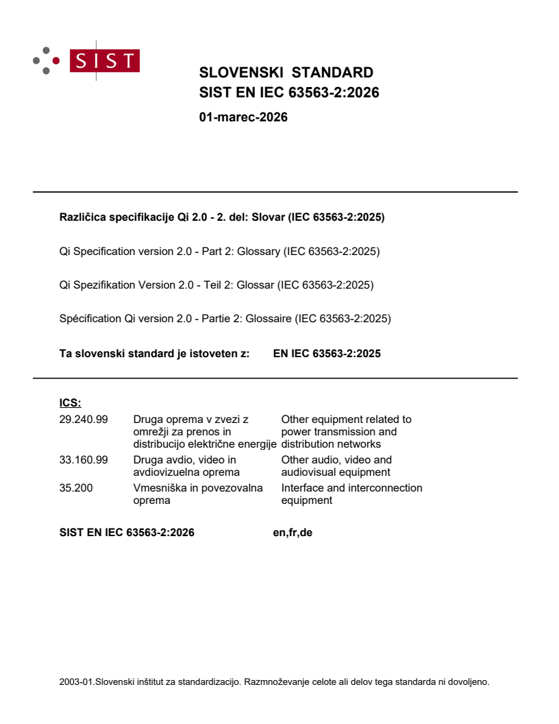 EN IEC 63563-2:2025 EN IEC 63563-2:2026 - Page 1 preview