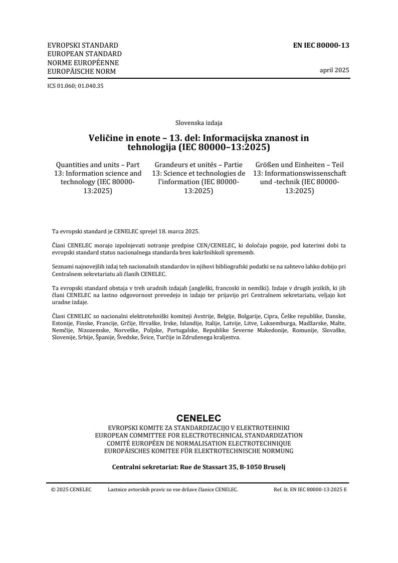 EN IEC 80000-13:2025