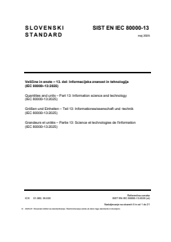 EN IEC 80000-13:2025 EN IEC 80000-13:2025 - Page 1 preview