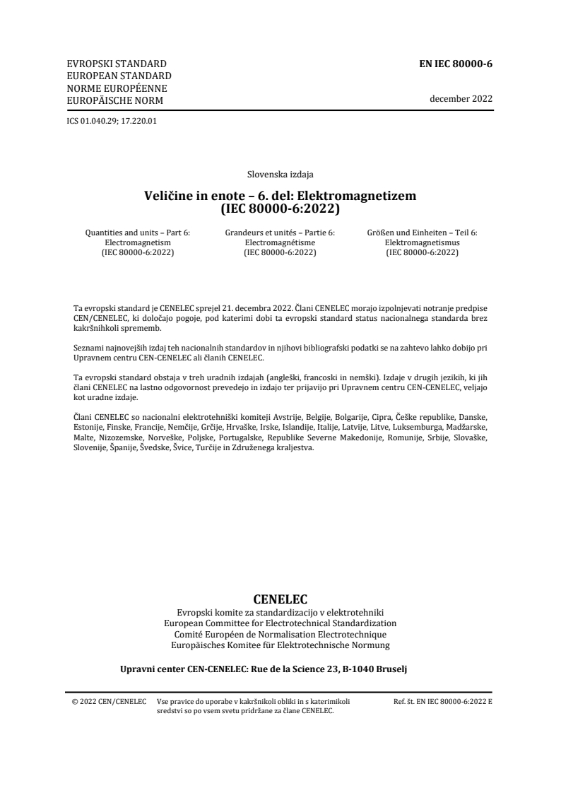 SIST EN IEC 80000-6:2023 SIST EN IEC 80000-6:2023 - Page 3 preview