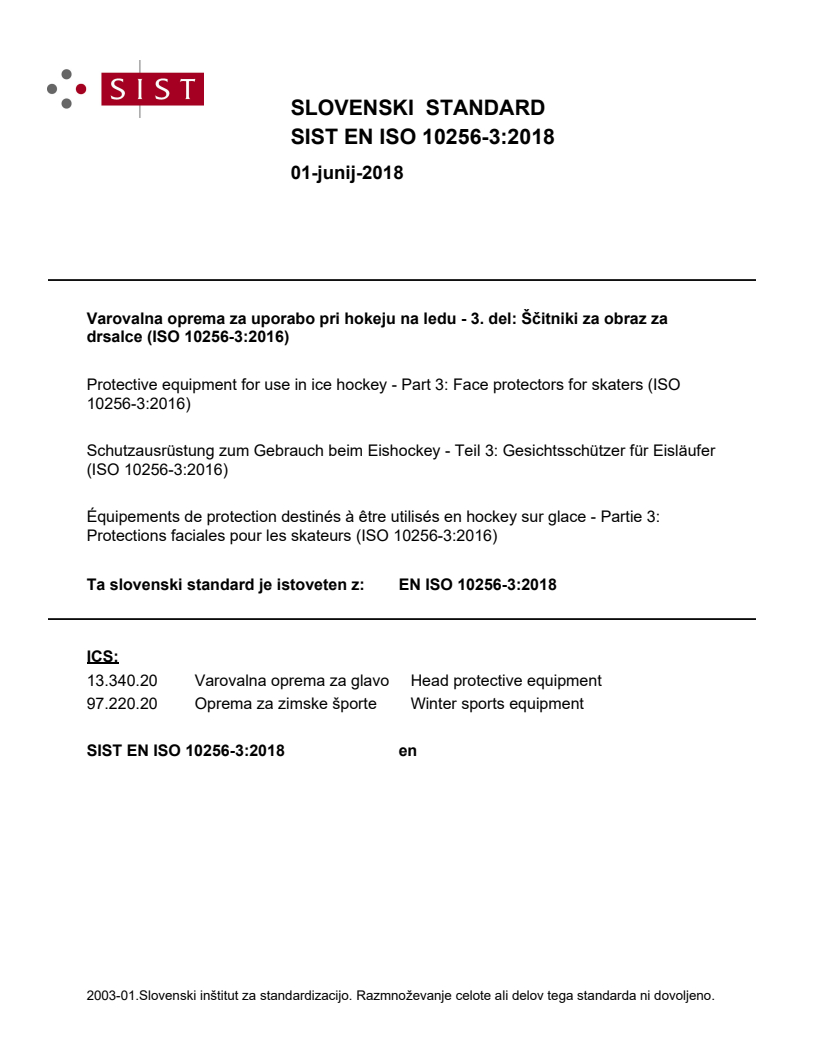 EN ISO 10256-3:2018 EN ISO 10256-3:2018 - Page 1 preview