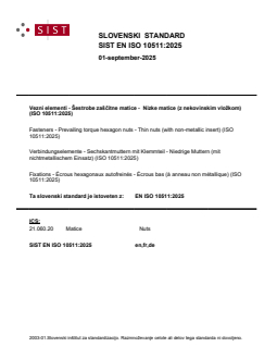 EN ISO 10511:2025 EN ISO 10511:2025 - Page 1 preview