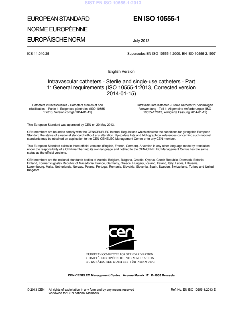 EN ISO 10555-1:2013 EN ISO 10555-1:2013 - BARVE - Page 3 preview