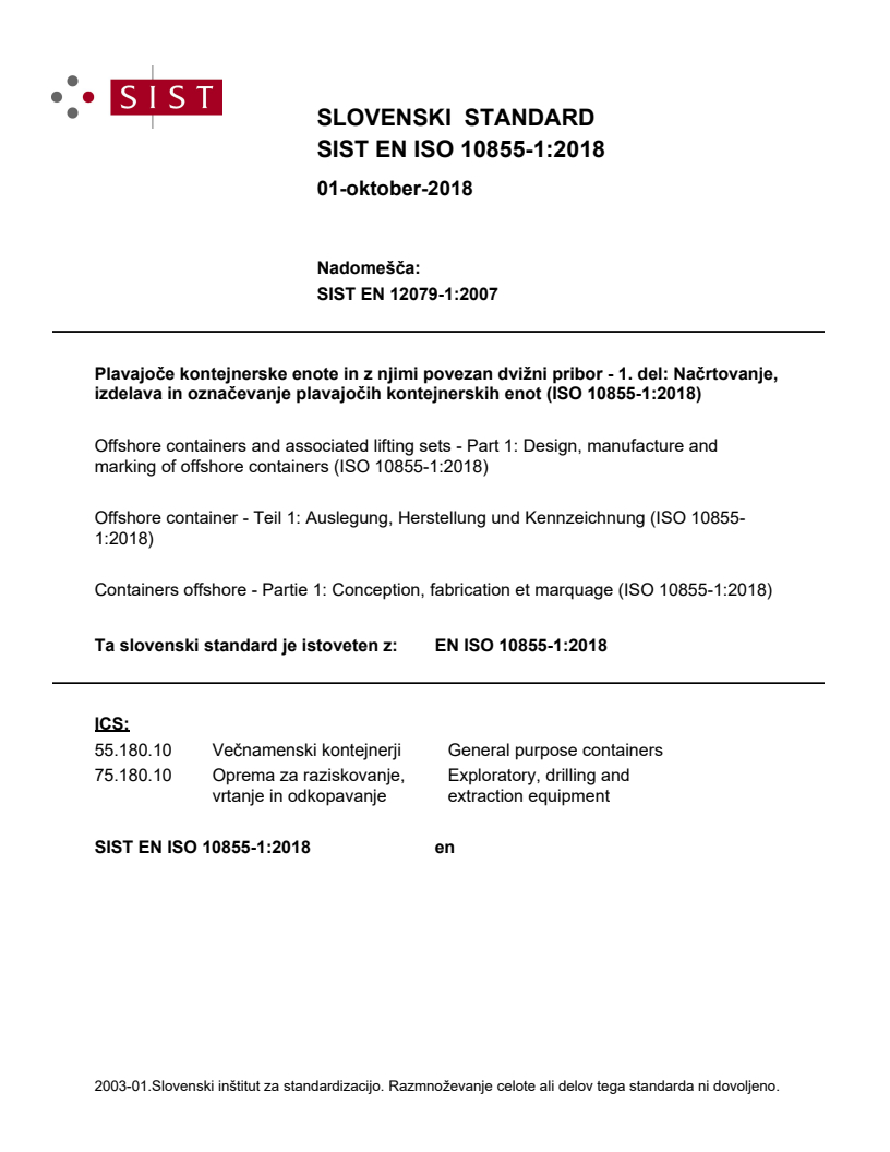 EN ISO 10855-1:2018 EN ISO 10855-1:2018 - Page 1 preview