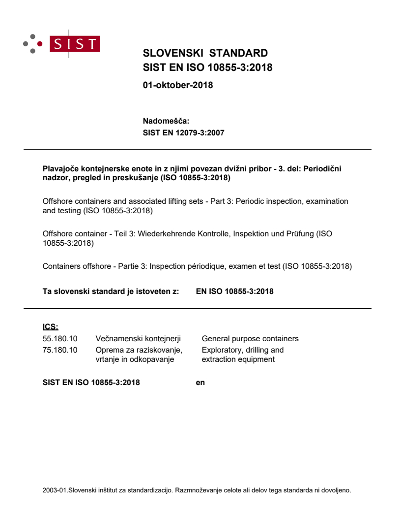 EN ISO 10855-3:2018 EN ISO 10855-3:2018 - Page 1 preview