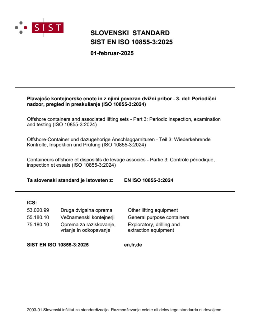 EN ISO 10855-3:2024 EN ISO 10855-3:2025 - Page 1 preview