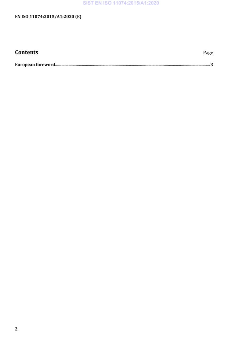 EN ISO 11074:2015/A1:2020 EN ISO 11074:2015/A1:2020 - Page 4 preview