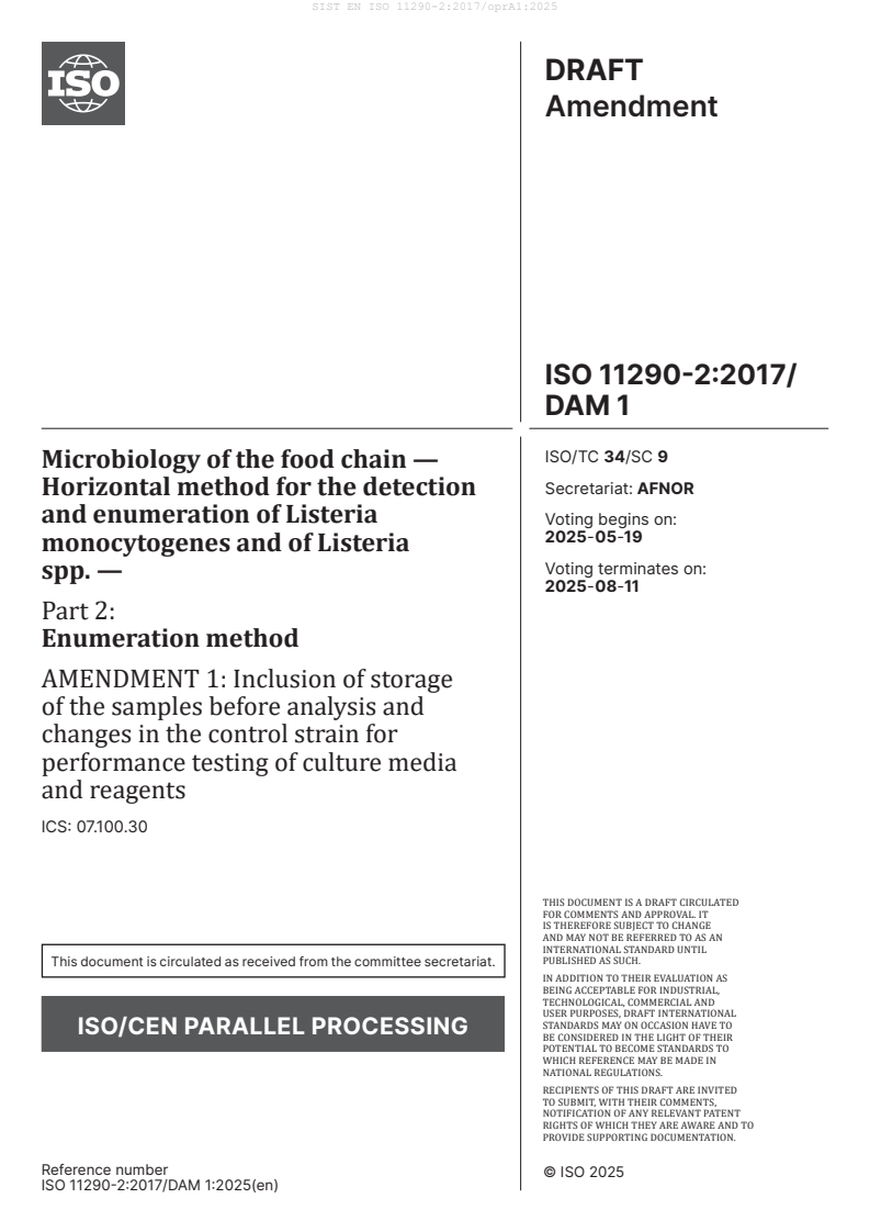 EN ISO 11290-2:2017/oprA1:2025