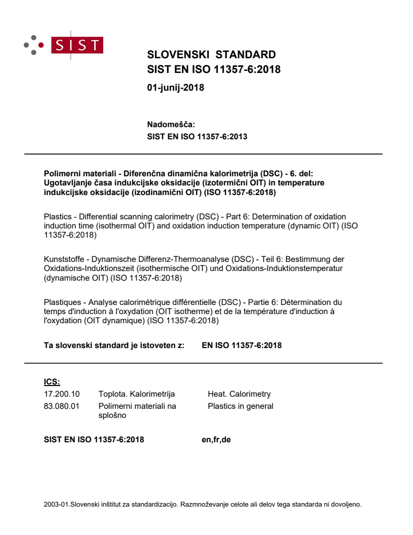 EN ISO 11357-6:2018 EN ISO 11357-6:2018 - Page 1 preview