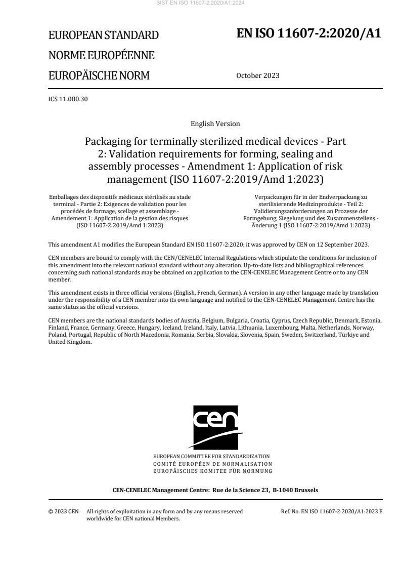 EN ISO 11607-2:2020/A1:2023 EN ISO 11607-2:2020/A1:2024 - Page 3 preview