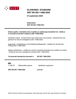 SIST EN ISO 11980:2025 - Page 1 preview