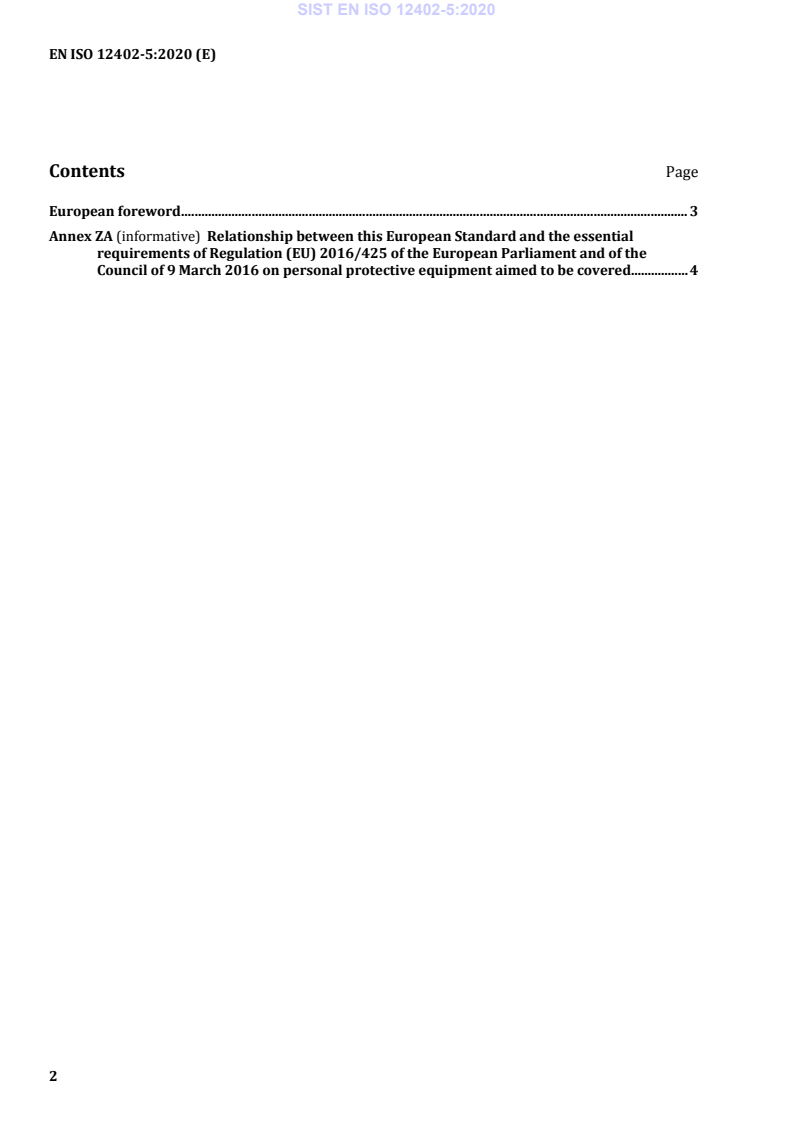 EN ISO 12402-5:2020 EN ISO 12402-5:2020 - Page 4 preview