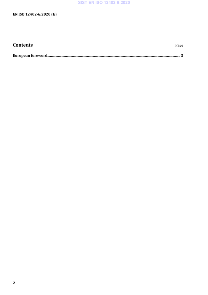 EN ISO 12402-6:2020 EN ISO 12402-6:2020 - Page 4 preview