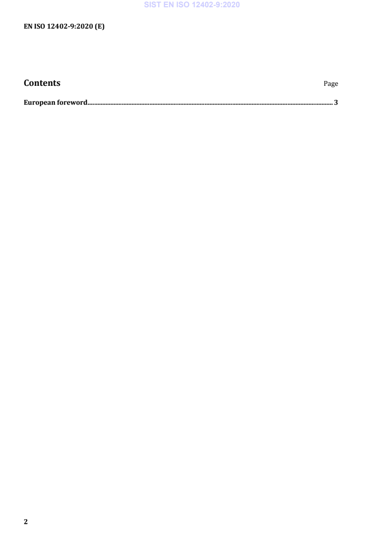 EN ISO 12402-9:2020 EN ISO 12402-9:2020 - Page 4 preview
