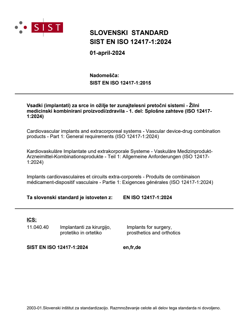 EN ISO 12417-1:2024 EN ISO 12417-1:2024 - Page 1 preview