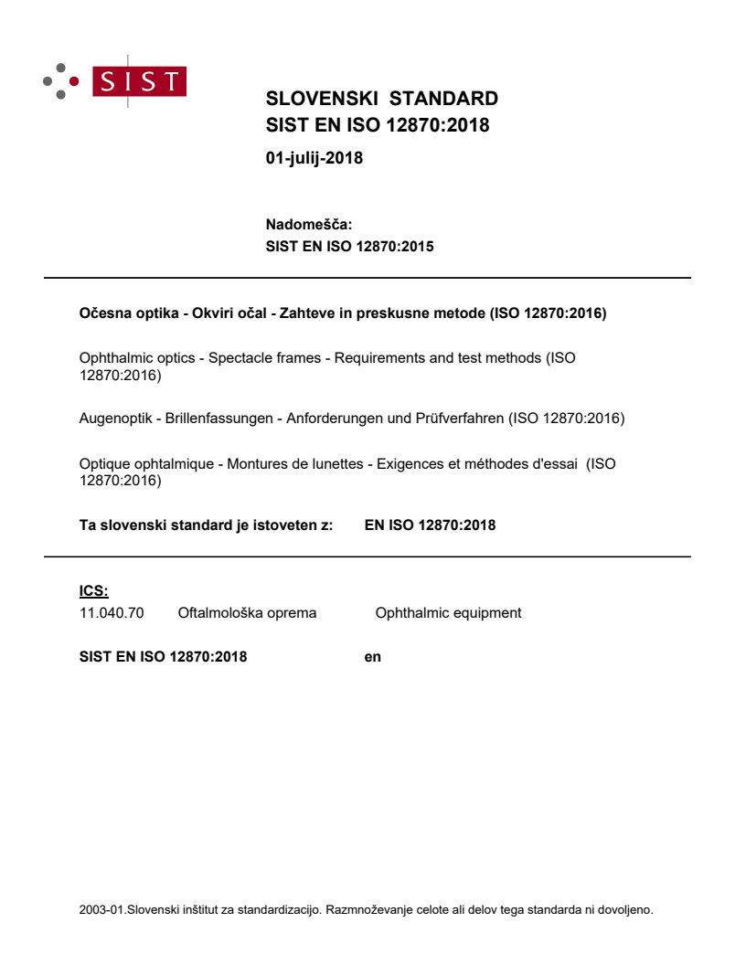 EN ISO 12870:2018 EN ISO 12870:2018 - Page 1 preview