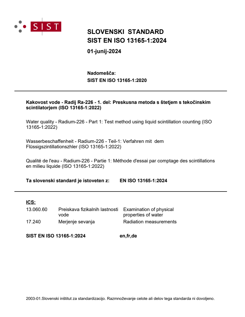 EN ISO 13165-1:2024 EN ISO 13165-1:2024 - Page 1 preview